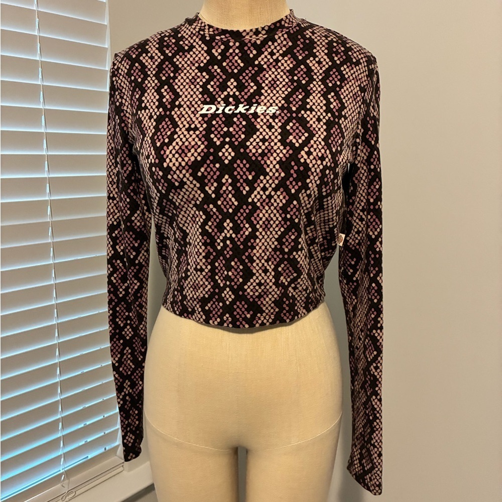 Dickies Women’s Snake Purple Crop Top